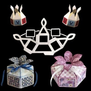 Candy Gift Box Metal Cutting Dies Stencils Scrapbooking Embossing Card Craft F - Picture 1 of 11