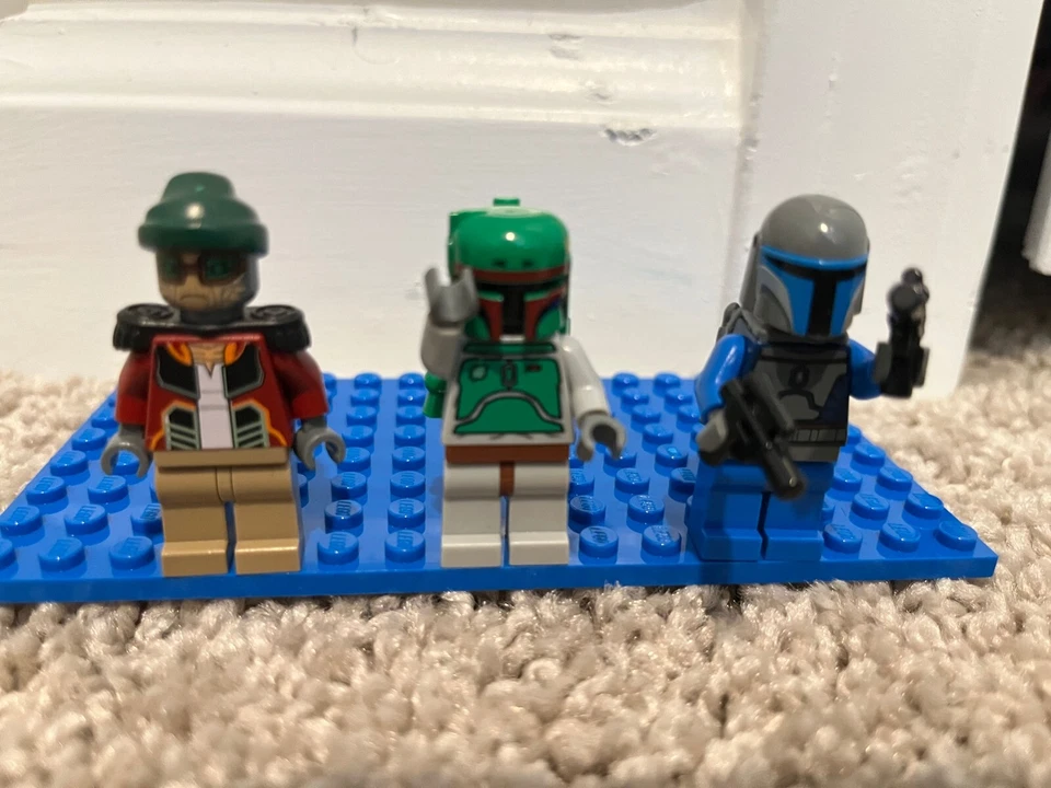 Conjunto de minifiguras Lego Star Wars - Boba Fett, Mandalorian, Hondo Ohnaka - Imagem 1 de 3