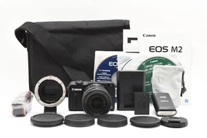 Canon EOS M2 lens Kit , 18-55mm lens ,90ex Flash,  EF-M mount adapter D 2446952 - Picture 1 of 14