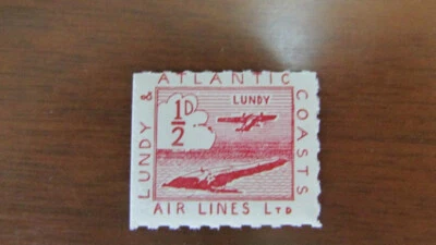 LUNDY ISLAND AITCHISON 20 AIRMAIL MH - Image 1 of 2
