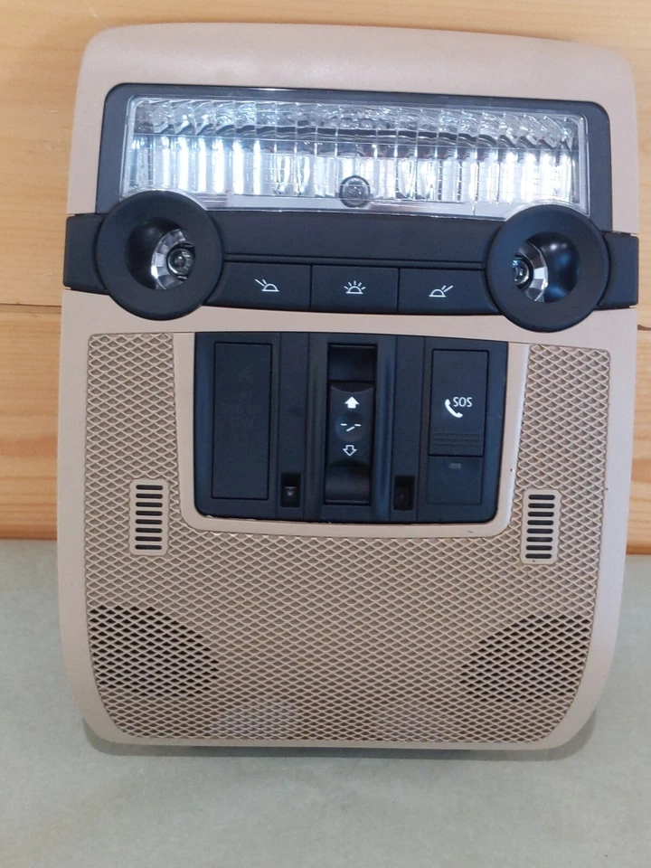 Unidad de consola superior BMW X5 2007-2014 bronceada con interruptor de techo corredizo 6319173790 OEM Foto 1 de 4