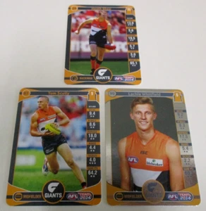 Greater Western Sydney Giants - Football Cards - Shaw, Scully & Whitfield - 2014 - Picture 1 of 6