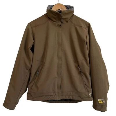 Chaqueta Mountain Hardware para mujer con cremallera completa cuello alto marrón talla pequeña Foto 1 de 4