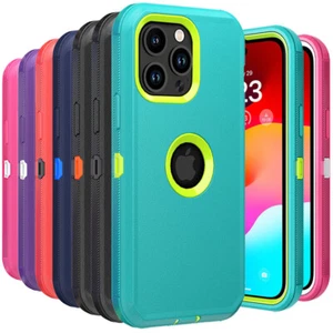 Shockproof Heavy Duty Case Cover For iPhone 15 Pro Max 15 Pro 14 13 12 11 XR - Picture 1 of 23
