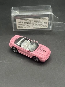 1999 January White's Guide Car of the Month Pink Convertible 1 of 1250 Matchbox - Picture 1 of 5