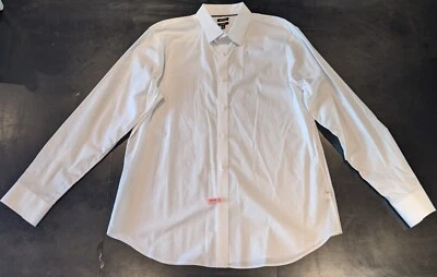 APT. 9 Camisa Para Hombre Manga Larga Con Botones Calce Ajustado Blanca, 2XL/XXL Foto 1 de 4