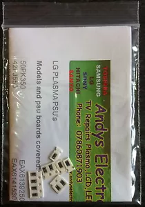 KIT DE REPARACIÓN LG PLASMA TV CLICKING FAULT 50PK550 42PJ350 EAY60968801, EAY60912401 - Imagen 1 de 1