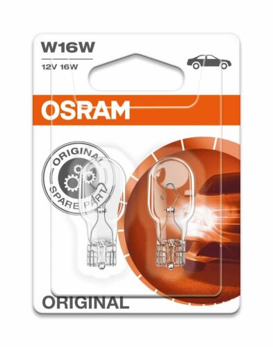 2 x Osram 921 W16W Brake Indicator Reverse Tail Fog Light Bulb 955 12v 16w
