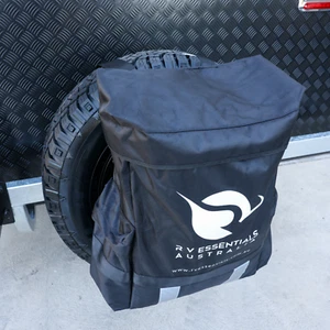 REAR WHEEL RUBBISH BAG 60L 4WD CAR BIN TRASH SPARE TYRE STORAGE CARAVAN PARTS - Picture 1 of 16