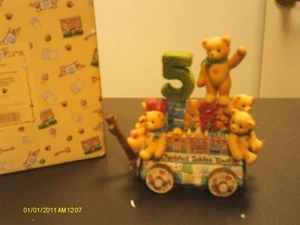 Cherished Teddies - FIVE TEDDIES ON A FLOAT 5th Anniversary Members Only 1999 - Picture 1 of 3