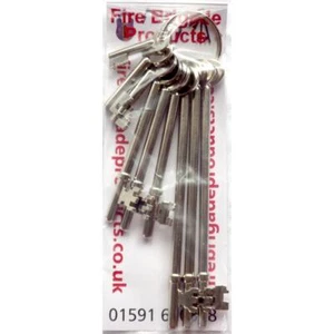 Fire Brigade Products Set of 9 FB KEYS - Comprises one of each FBWK-FB11K-FB1...