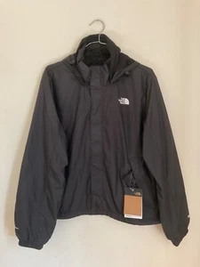 North Face women’s black hooded windbreaker jacket L large Hydrenaline NWT - Picture 1 of 8