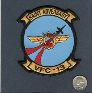 Original VFC-13 SAINT ADVERSARY F-18 HORNET NAVY USNR  Aggressor Squadron Patch - Picture 1 of 1