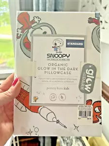 Snoopy Disney Pottery Barn PILLOWCASE Peanuts DOG space school holiday gift kid - Picture 1 of 22