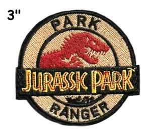 Jurassic Park Movie Park Ranger Logo Embroidered Patch Applique Hook & Loop - Picture 1 of 12
