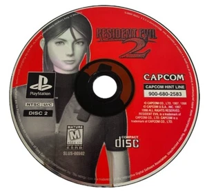 Resident Evil 2 (Sony PlayStation 1 PS1, 1998) Disc Two 2 Only - Tested 1AB - Picture 1 of 3