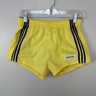 Vintage 1980s Men’s McGregor Swimsuit 27-36' Waist Yellow 3 Stripes 80s Swim