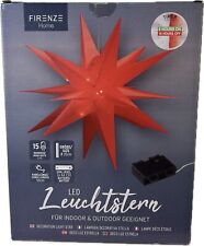 Firenze LED-Stern 15 LEDs 35 cm Outdoor faltbar rot NEU