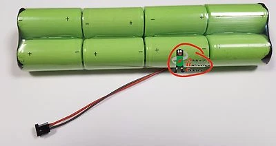 BATTERIEPLUS2GO Senderakku für Graupner Sub-C 3000mAh 9,6V NiMh kompatibel 8NH-3000CS Senderakku