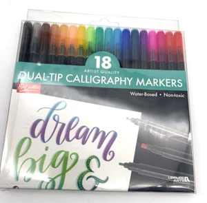 Dual Tip Marker Brush Pens Art Marker Brush Coloring Kalligraphie ungiftig 18 - Bild 1 von 8