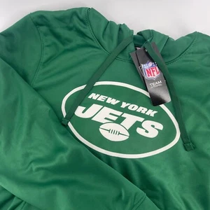 NEW NFL New York Jets Hoodie Pullover Sweatshirt Team Apparel Green Mens M - Picture 1 of 8