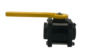 TerreMax Polypropylene Full Port Ball Valve 2” FNPT x 2” FNPT 100 PSI - V204FPY - Picture 1 of 7