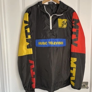 MTV Herren 3/4 Zip Color Block Windbreaker Mantel Größe M - Bild 1 von 10