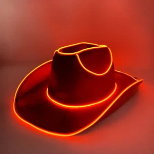 LED Light Up Hat, Adult Cowboy , Cowgirl Hat, for Halloween, Christmas, Party, - Picture 1 of 16
