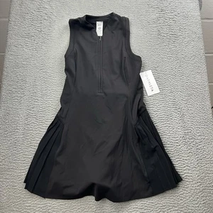 Athleta Advantage Kleid Größe Medium schwarz integrierte Shorts aktive Freizeit - Bild 1 von 5