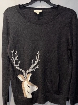 Suéter Ann Taylor Loft Para Mujer Nuevo con Etiquetas Recordatorio Navidad/Vacaciones Mediano Envío Rápido Foto 1 de 2