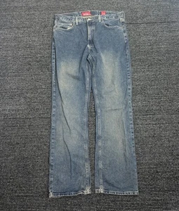 Vintage Quiksilver Jeans Men 36x32 Blue Denim Baggy Straight Grunge Skate Y2K - Picture 1 of 11