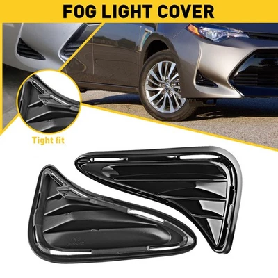 PARA 2017-2019 TOYOTA COROLLA LE XLE ECO LUZ ANTINIEBLA PARACHOQUES CUBIERTA BISELES EOJ Foto 1 de 4