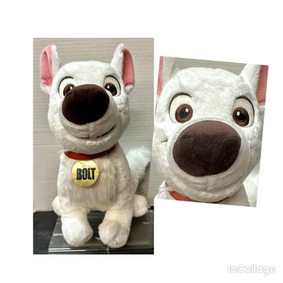 Disney Store 14” Bolt White Dog Plush Super Soft - Image 1 of 4