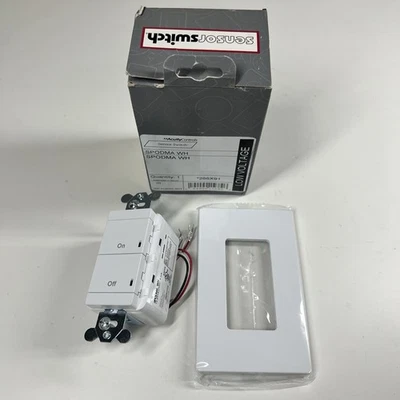 Acuity Controls Sensor Switch SPODMA WH White On Off Low Voltage Vacancy NEW - Image 1 of 4