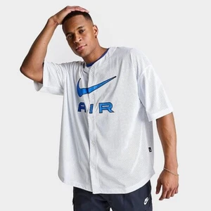 Nike Air Logo Mens Baseball Jersey FN2148-121 White XL NWT $80 - Picture 1 of 5