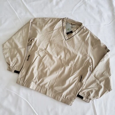 Chaqueta cortavientos suéter para hombre Cutter & Buck WindTec caqui talla L Foto 1 de 4