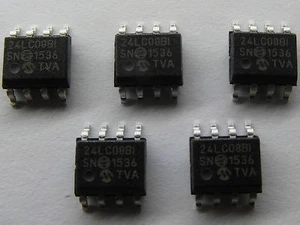 MEMORIA EEPROM 24LC08B-I SOIC-8 - 5 PEZZI - Picture 1 of 1