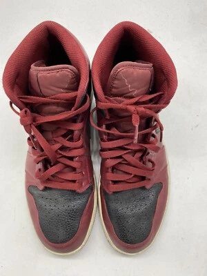 Nike Air Jordan 1 Mid Reverse Banned para hombre talla 11 (554724-601) rojo/negro Foto 1 de 4