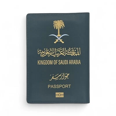 Saudi Arabia Genuine Leather Crafted Travel Passport Wallet/Holder - Image 1 of 4