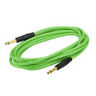 Guitar Cable 9.84 Feet 1/4 to 1/4" Straight to Straight Angle Green