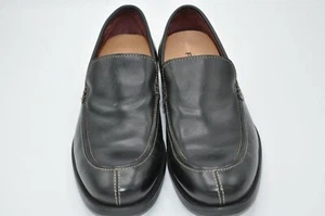 FOSSIL MENS BLACK SLIP ON LOAFERS SHOES 8  - Picture 1 of 5