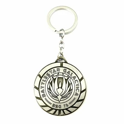 Battlestar Galactica TV Show Dije Colgante Llavero Ciencia Ficción Juegos con disfraces Halloween Foto 1 de 3