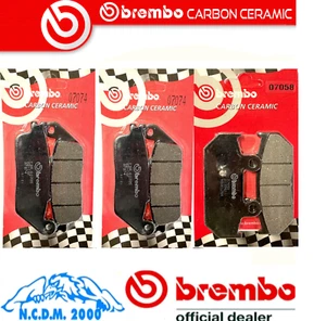 KIT PASTIGLIE FRENO BREMBO ANTERIORI + POSTERIORI SUZUKI BURGMAN 650 2002 2012 - Foto 1 di 13