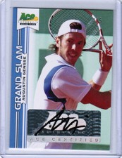 2013 ACE AUTHENTIC GRAND SLAM AUGUSTIN GENSSE BA-AG1 BLUE #3/5 AUTOGRAPH AUTO