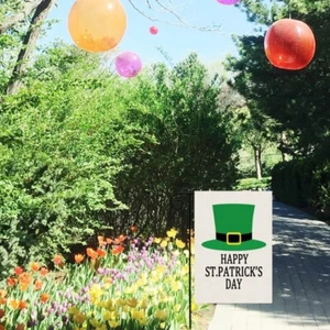 Festive Yard Flag Yard Banners Garden Flag Double Sided for Irish Holiday Decor - Picture 1 of 20