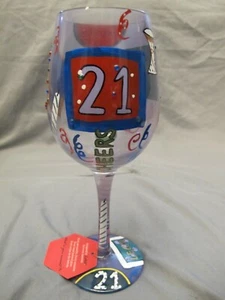 Lolita Love My Wine Glass 21 Birthday Cheers New In Box - Picture 1 of 9