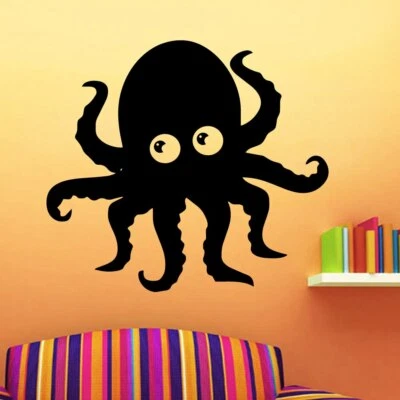 Octopus Vinyl Wallpaper Roll Furniture Decorative Baby Kids Rooms Wall Decals - Image 1 of 4