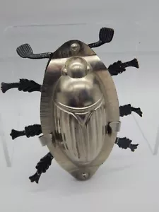 Vintage Antik 6""x3"" Schokoladenform Juni Bug Design Käfer selten Glück TF698 - Bild 1 von 12