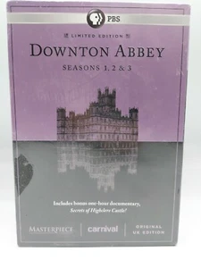 Masterpiece: Downton Abbey - Seasons 1-3 DVD, 2013, 9-Disc Set New Sealed - Imagen 1 de 3