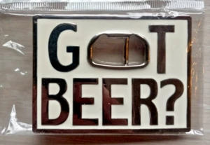 Got Beer? Belt Buckle White - Novelty Fun - NEW - - Picture 1 of 3